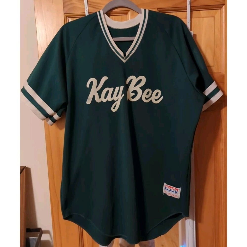 Rare Kay Bee‎ Toys Store Advertising Baseball Team Jersey Men's XL Pittsfield MA